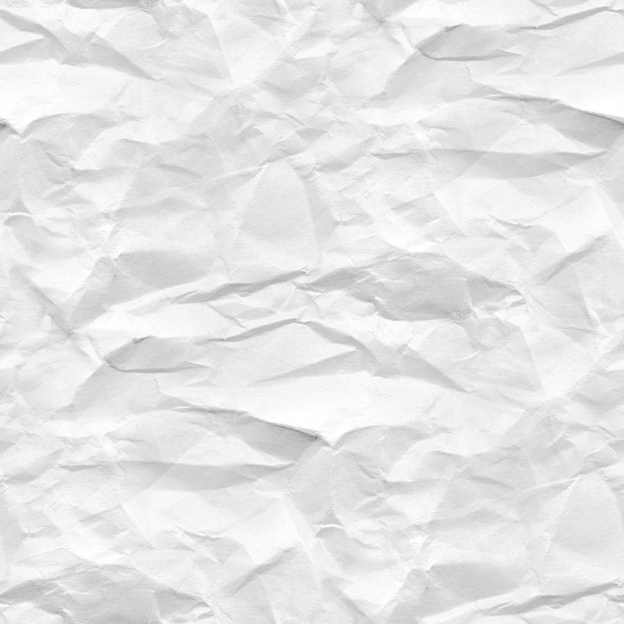 White Seamless Crumpled Paper Wallpaper