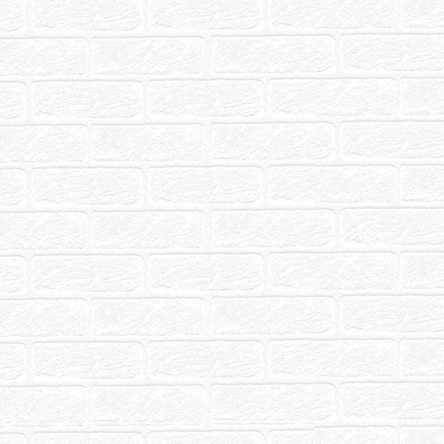 White Texture Brick Wall Wallpaper