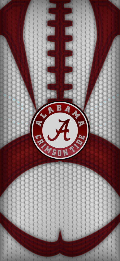 White Textured Alabama Crimson Tide Wallpaper