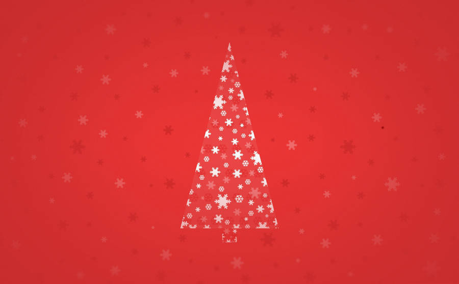 White Tree In Christmas Background Wallpaper