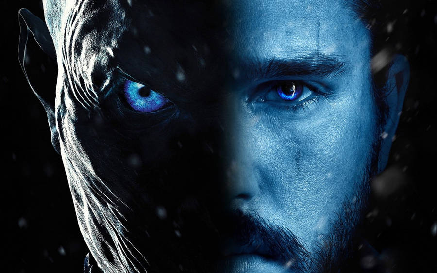 White Walker And Jon Snow Game Of Thrones Wallpaper