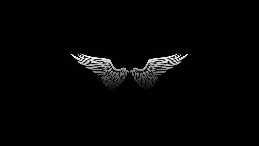 White Wings Black Mac Wallpaper