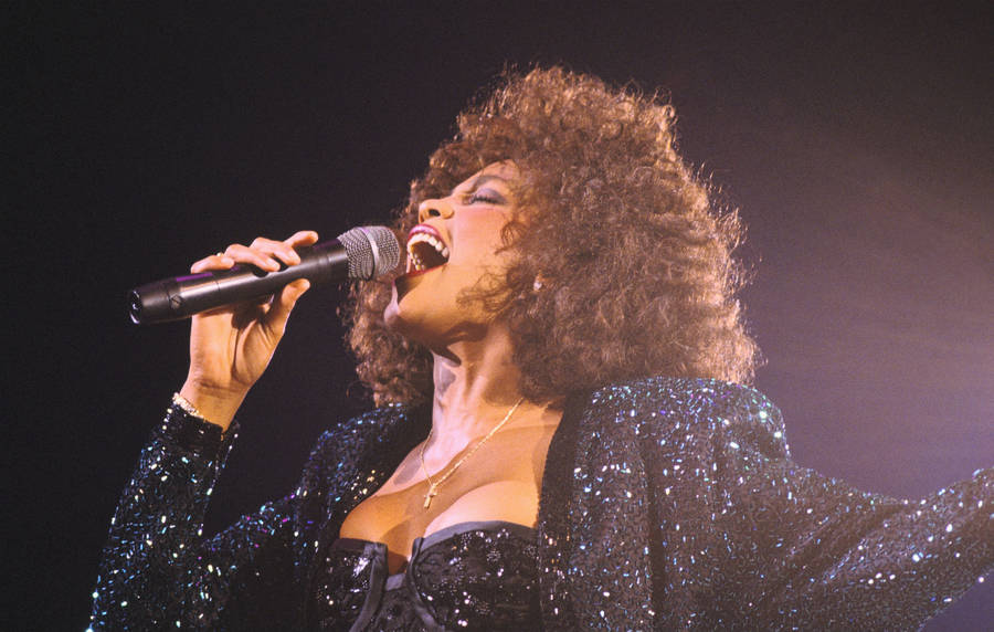 Whitney Houston In Concert Wallpaper