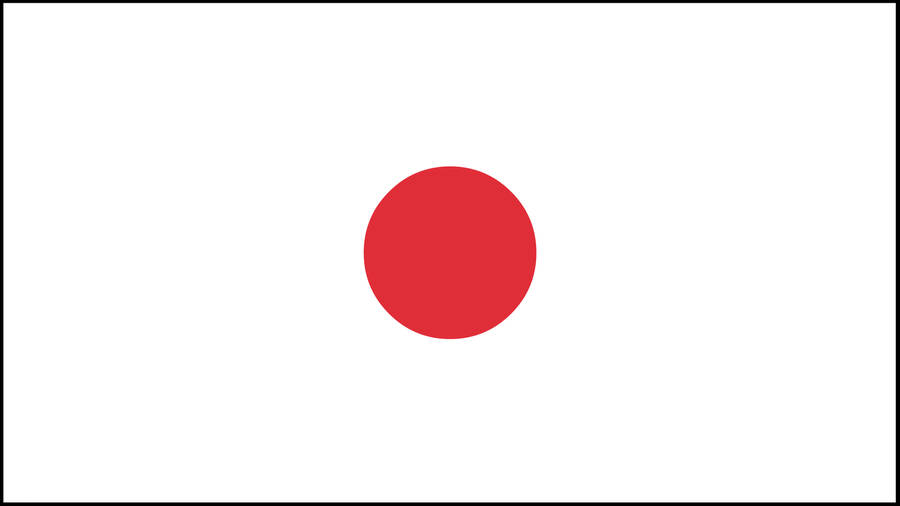 Wide Poster Of A Japan Flag Wallpaper