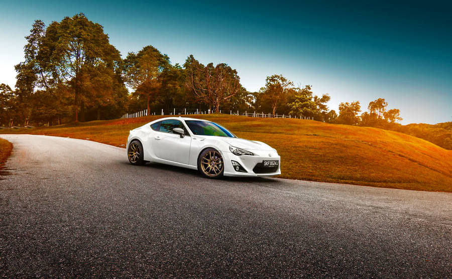 Wide Shot Of Toyota Gt86 Wallpaper