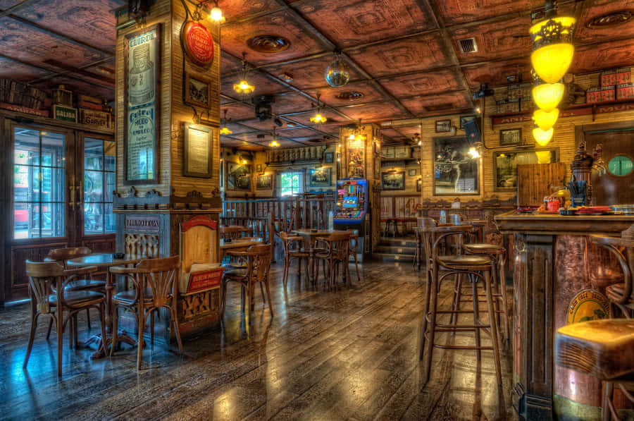 Wild West Bar Wallpaper