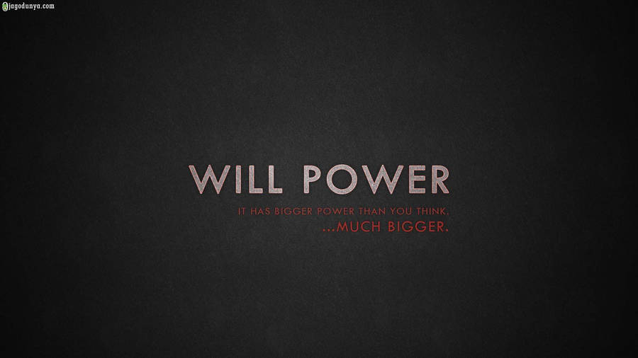 Will Power Motivational Hd Quotation Wallpaper