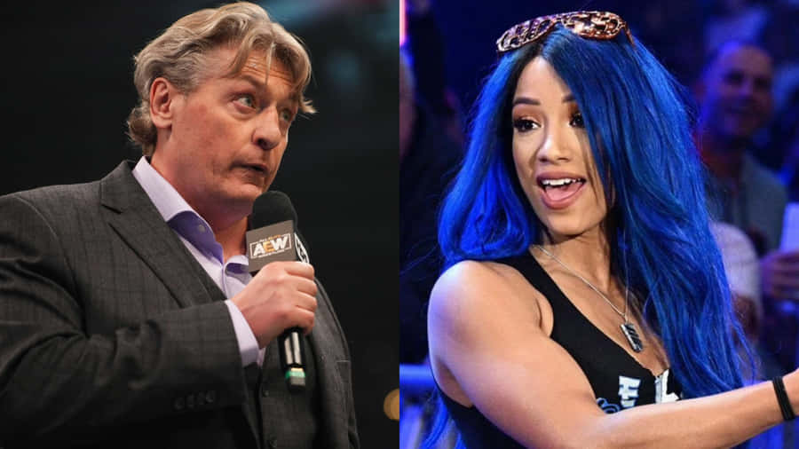 William Regal Sasha Banks Wwe Wrestlers Wallpaper