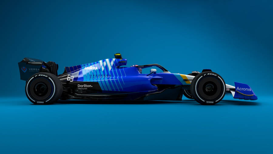 Williams Blue Car And Blue Background Wallpaper