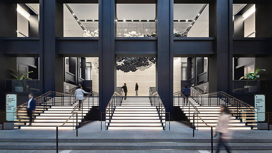 Willis Tower Elegant Entrance Wallpaper