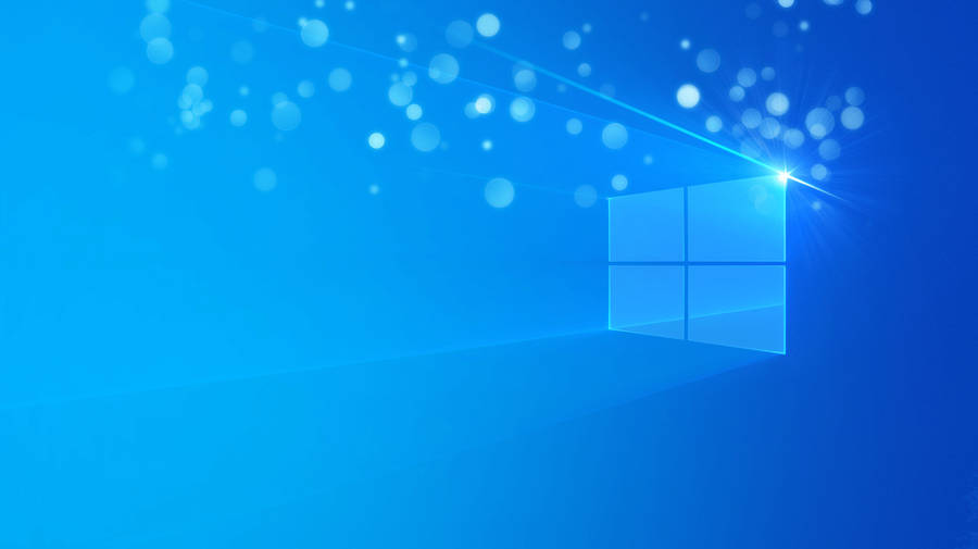 Windows 11 4k Blue Sparkles Wallpaper