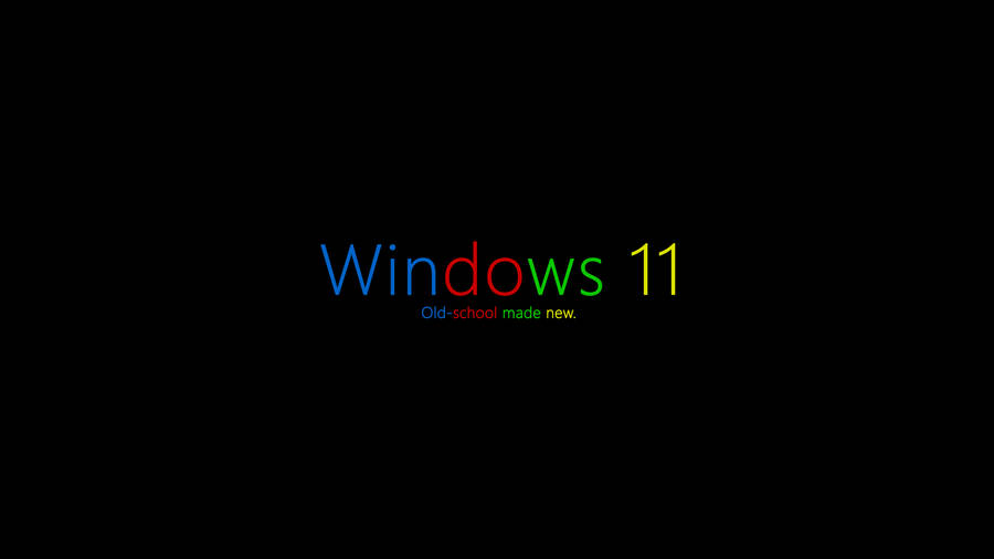 Windows 11 Old School Wallpaper