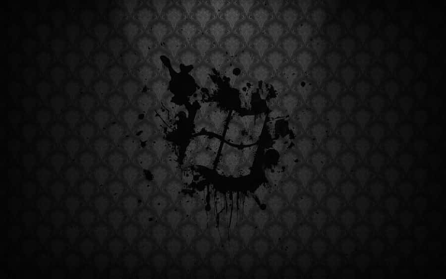 Windows Logo On A Black Background Wallpaper