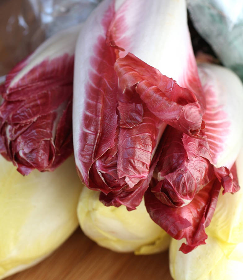 Wine Red Variety Endive Vegetable Wallpaper