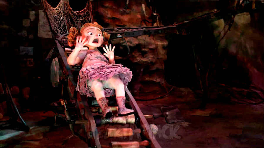 Winnie Sliding From The Boxtrolls Wallpaper