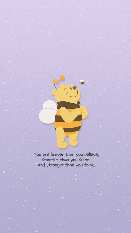 Winnie The Pooh In Bee Costume Wallpaper