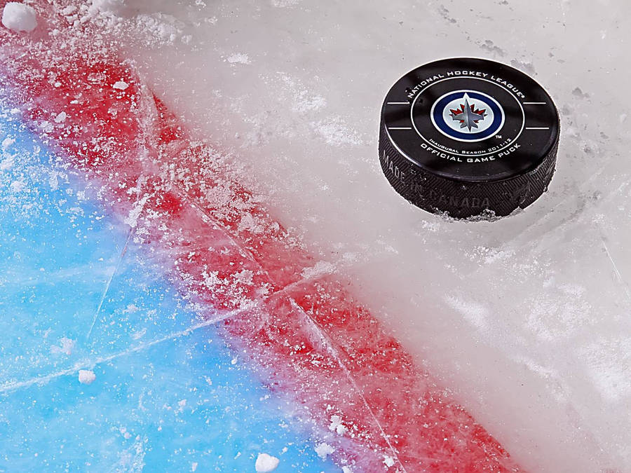 Winnipeg Jets Hockey Puck Logo Wallpaper