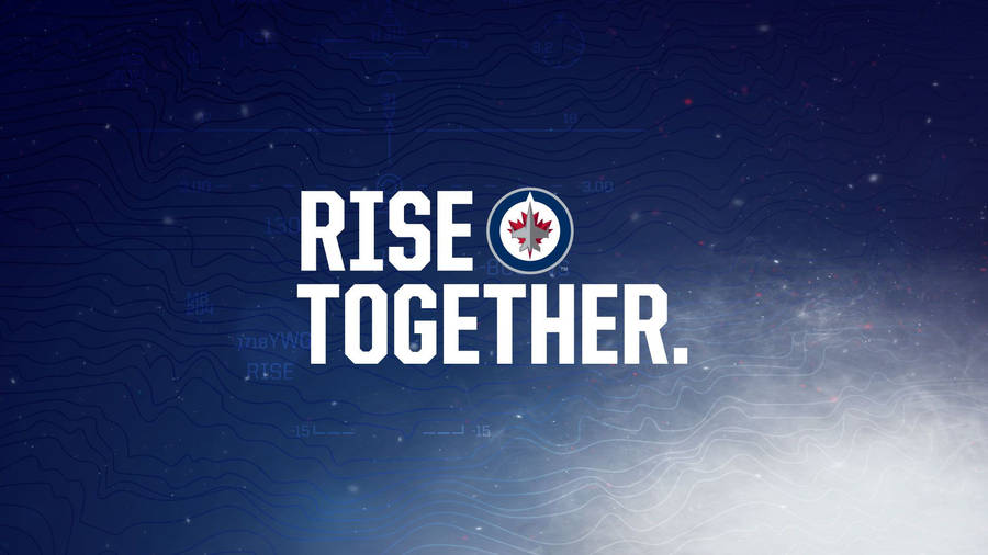 Winnipeg Jets Rise Together Poster Wallpaper