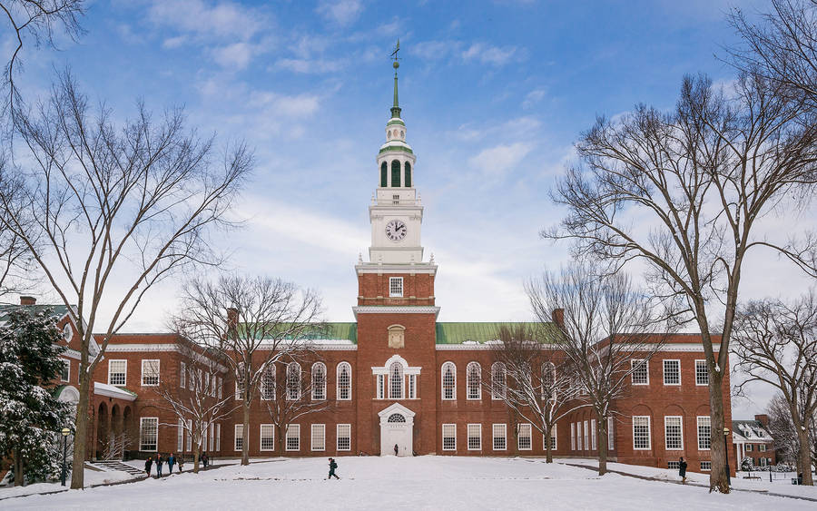 Winter Dartmouth College Baker-berry Library Wallpaper