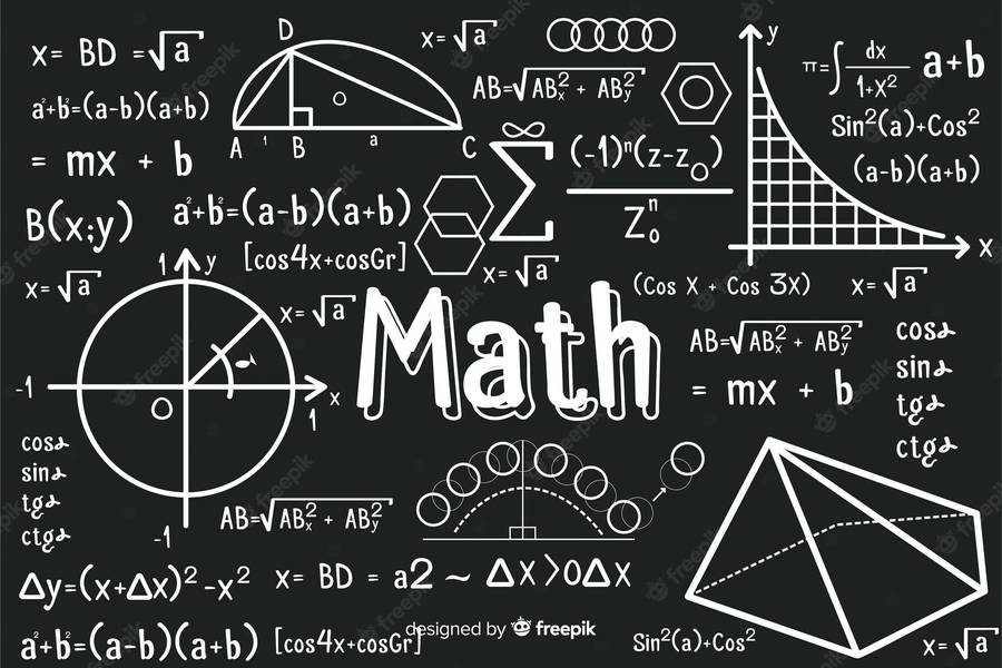 Wise Person Math Formula And Illustrations Wallpaper