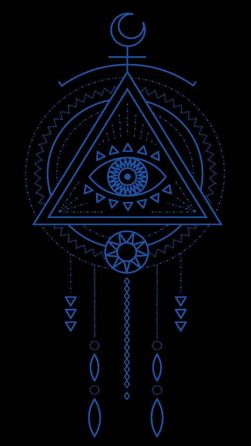 Witchy Aesthetic Eye Of Providence Wallpaper