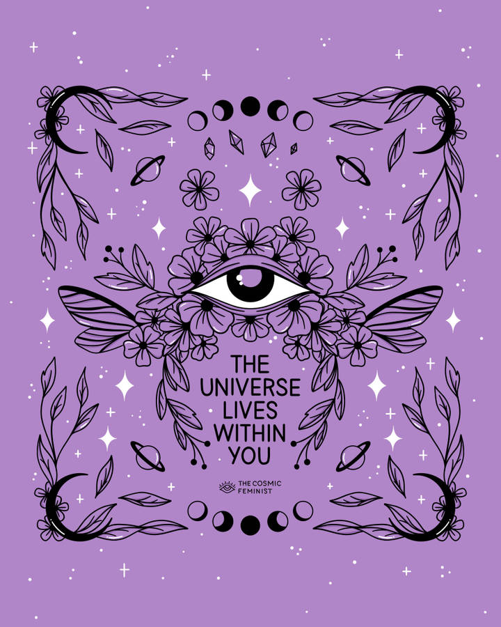 Witchy Aesthetic Purple Eye Wallpaper