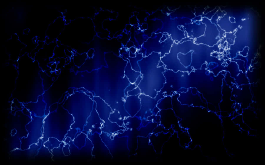 Witness The Beauty And Power Of Blue Lightning Wallpaper