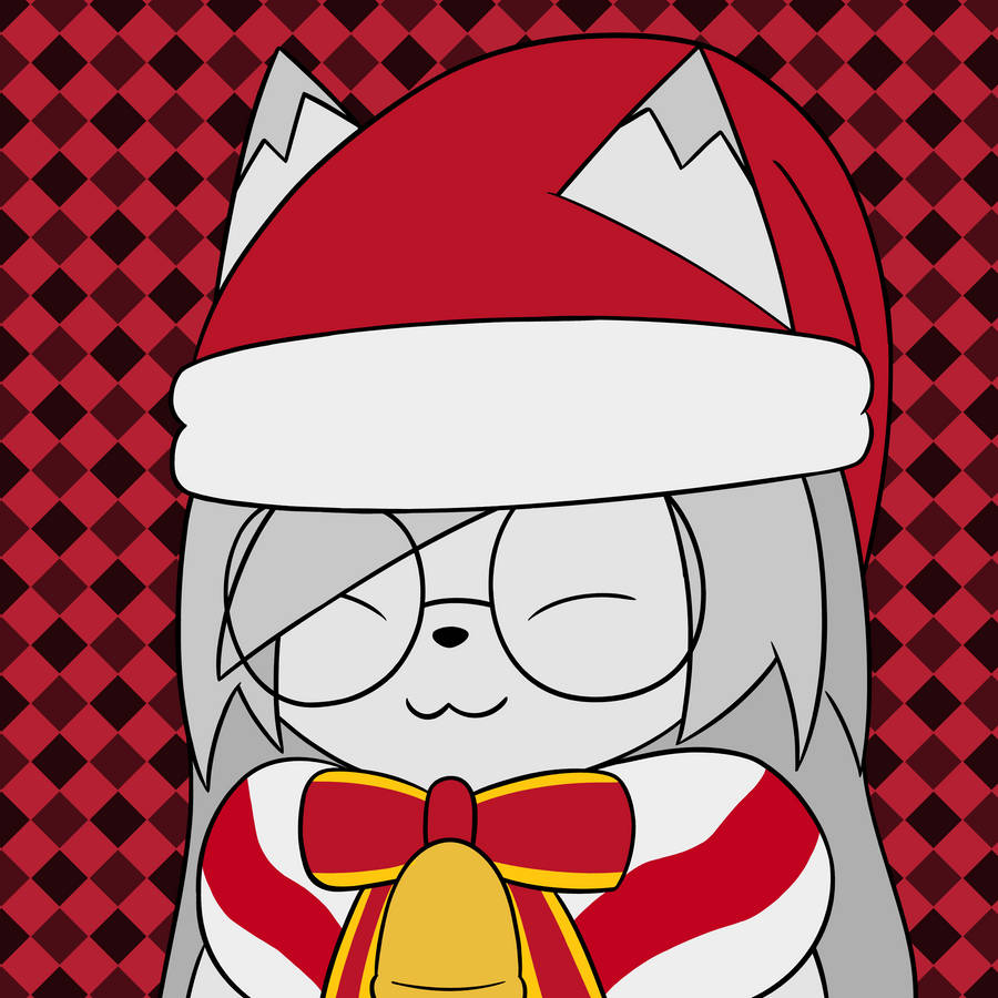 Woman Cat Christmas Pfp Wallpaper