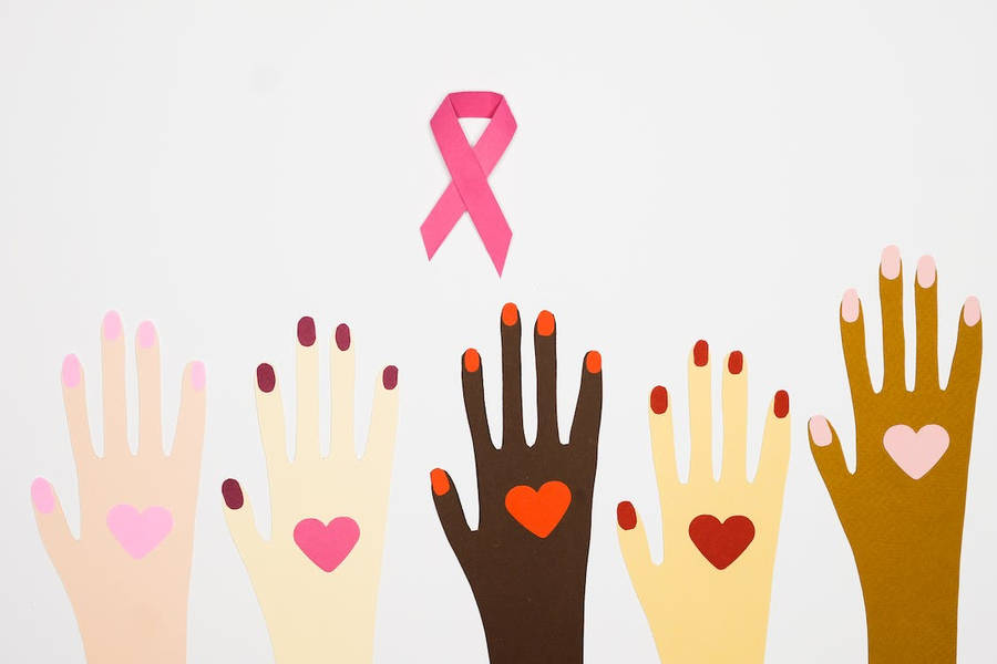 Women Hands Breast Cancer Awareness Wallpaper