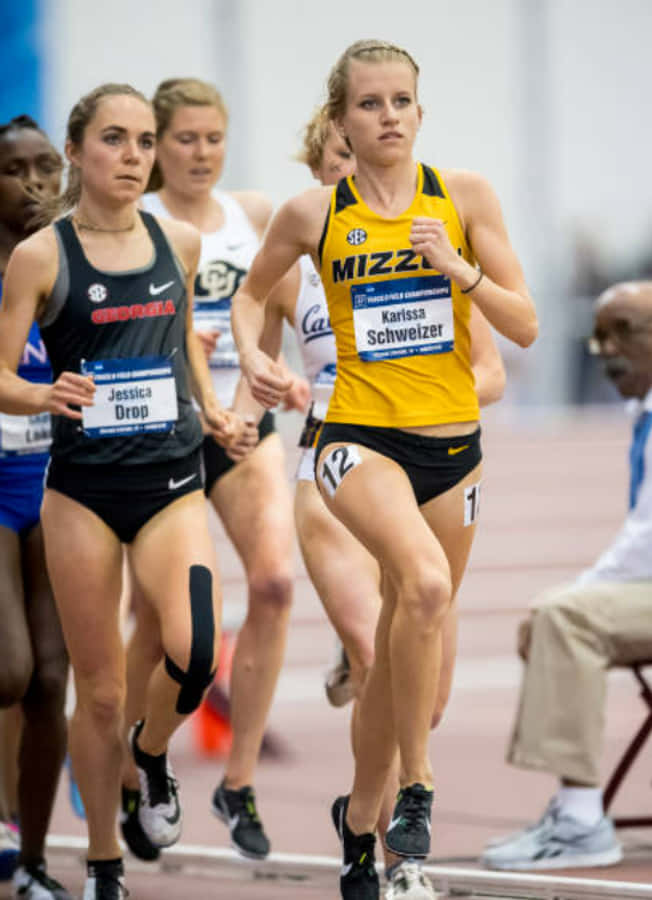 Women's 5000 Meter Run University Of Missouri Wallpaper