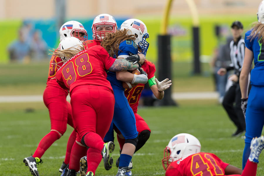 Women's Flag Football Action At The 2022 World Games Wallpaper