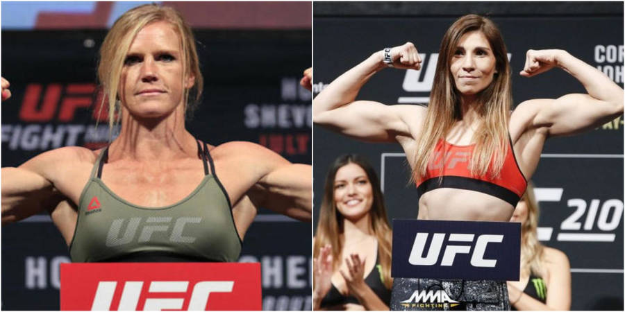 Women's Mma Holly Holm And Irene Aldana Wallpaper