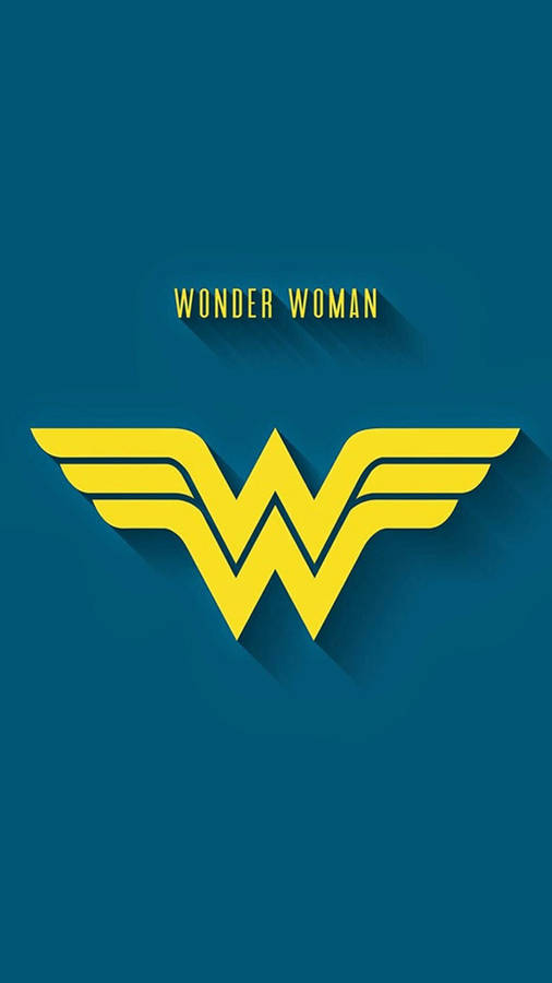 Wonder Woman Yellow Logo Wallpaper