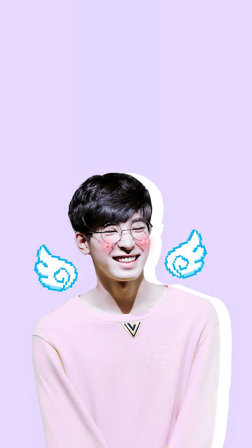 Wonwoo Aegyo Artwork Wallpaper