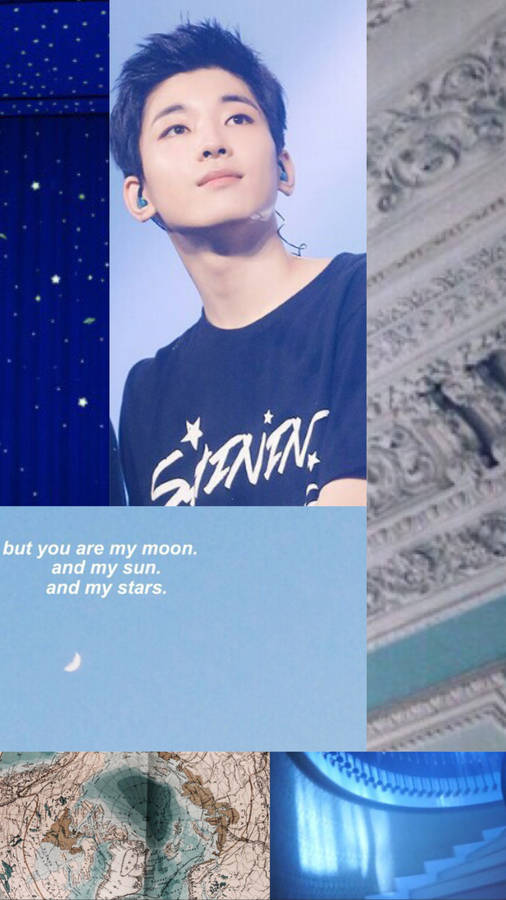 Wonwoo In Blue Wallpaper