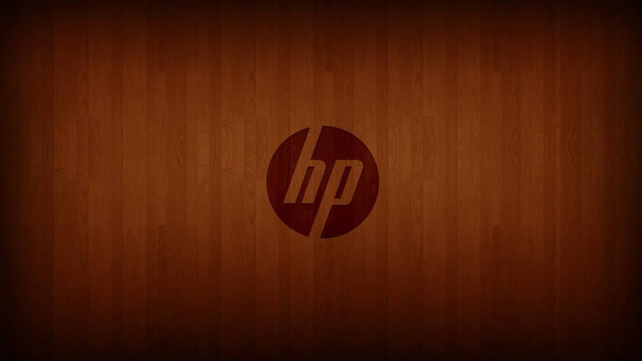 Wood Engraved Hp Laptop Logo Wallpaper
