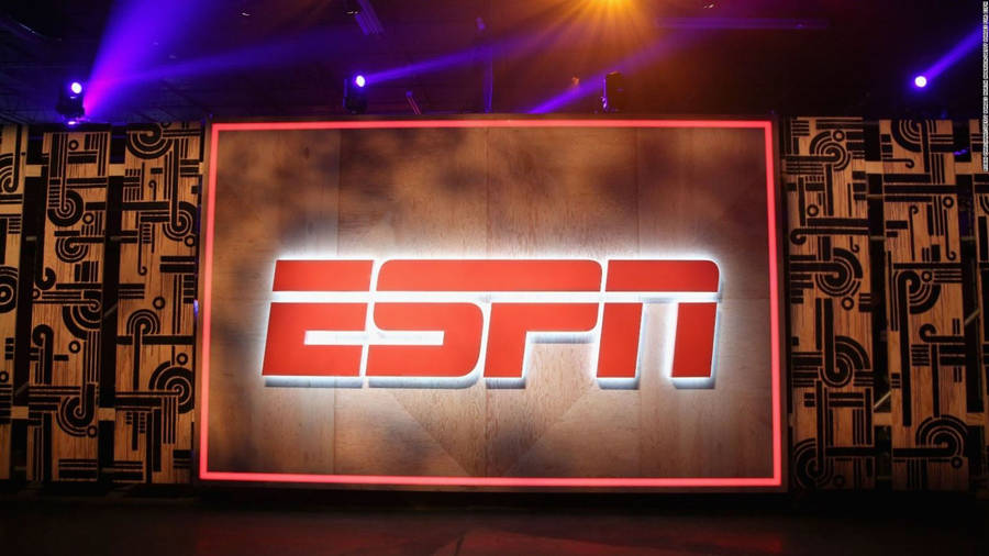 Wooden Espn Logo Wallpaper