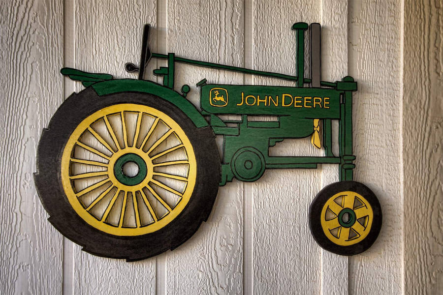 Wooden John Deere Wall Decor Wallpaper