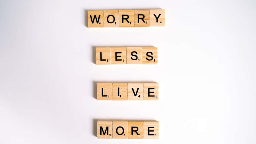 Wooden Scrabble Tiles With Inspirational Quote 4k Monitor Wallpaper