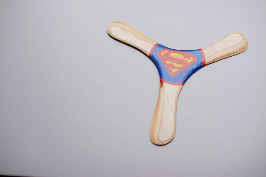 Wooden Superman Boomerang Wallpaper