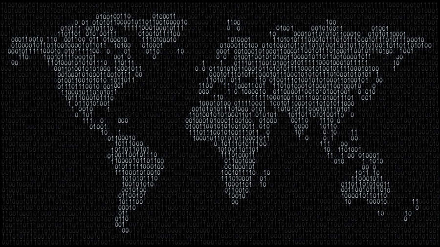 World Map Code Wallpaper