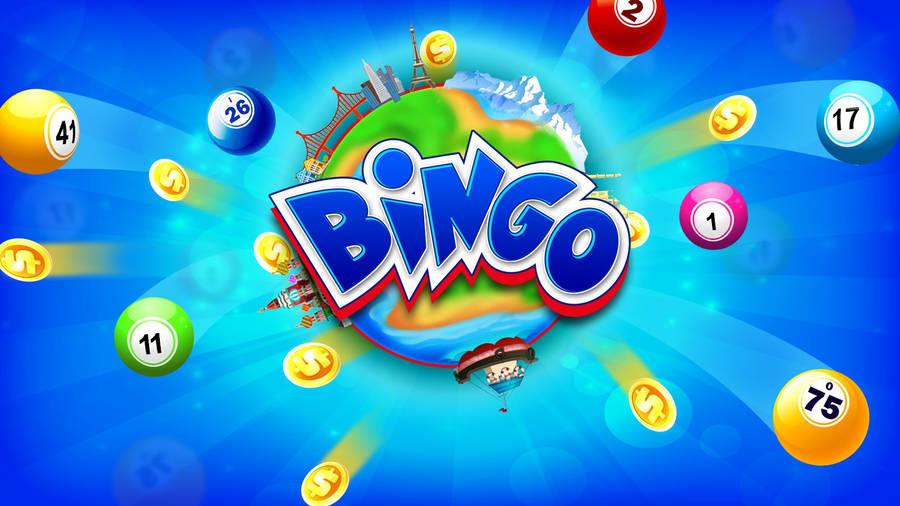 World Of Bingo In Blue Wallpaper