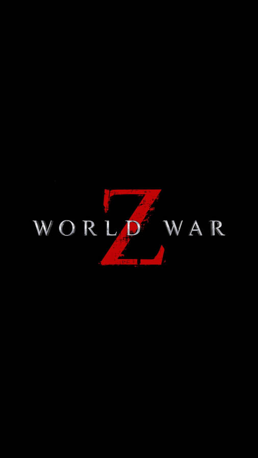 World War Z Game Logo Black Wallpaper