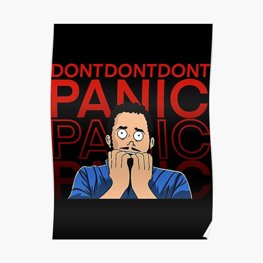 Worried Man Don’t Panic Wallpaper