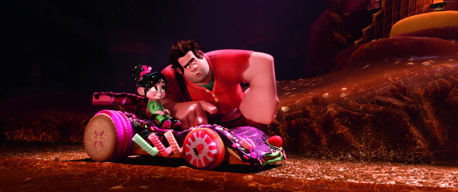 Wreck-it Ralph Drive Kart Scene Wallpaper