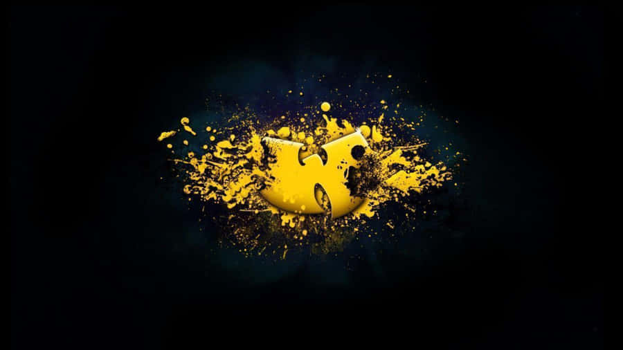 Wu Tang Clan Yellow Splash Logo 4k Wallpaper