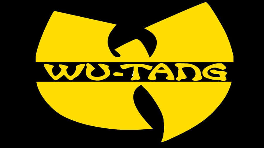Wu Tang Logo On A Black Background Wallpaper