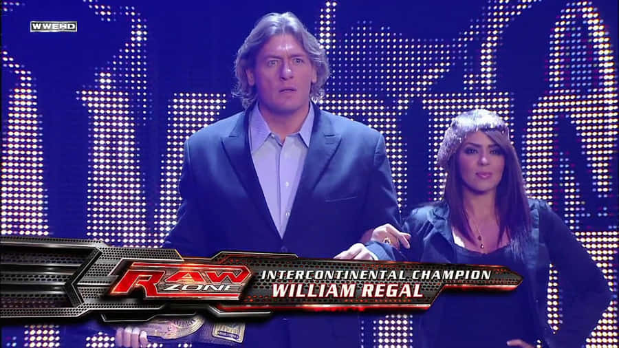 Wwe Legend William Regal Standing Firm In The Ring Wallpaper