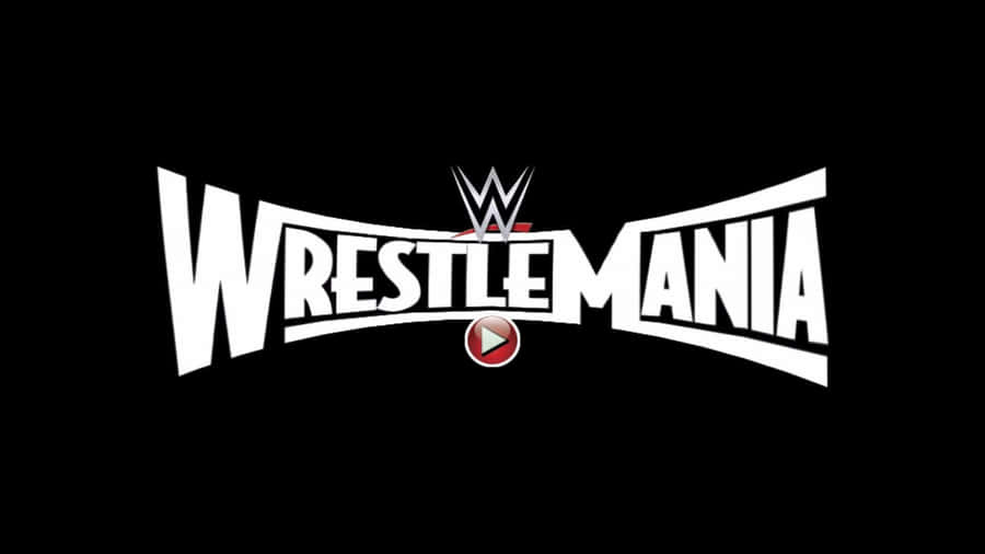 Wwe Logo With Fiery Red Background Wallpaper