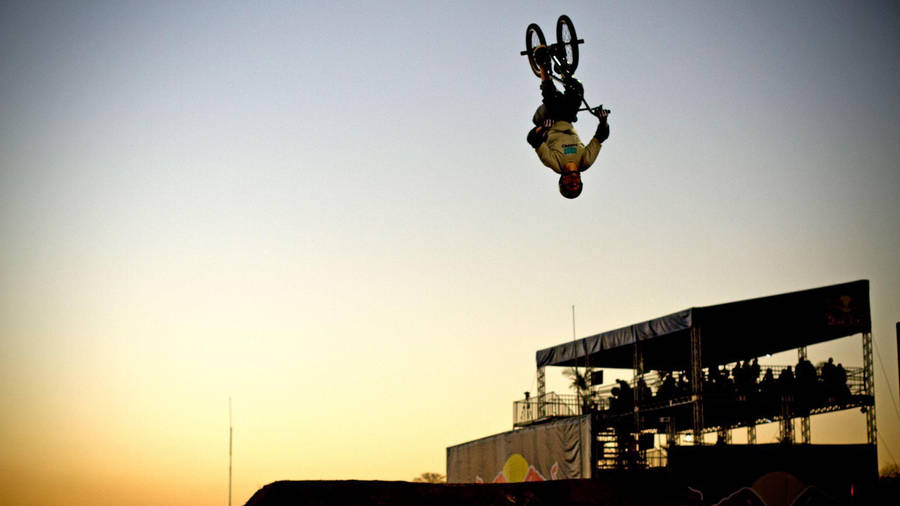 X Games Bmx Aerial Stunt Wallpaper